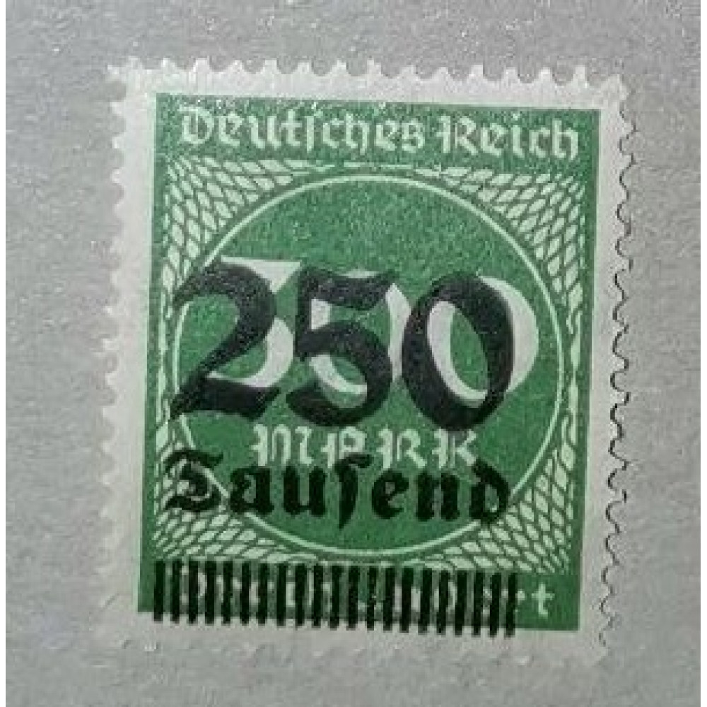 Selo Reich Alemão, 250/300T.Mk./Mk., Mi.293, MNH**