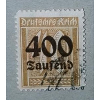 Briefmarke Deutsches Reich, 400/40T.Mk./Pfg., Mi.300, Used/#