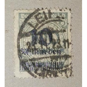 Stamp German Empire, 10/100Bi.Mk./Mi.Mk., Mi.337, Used/#