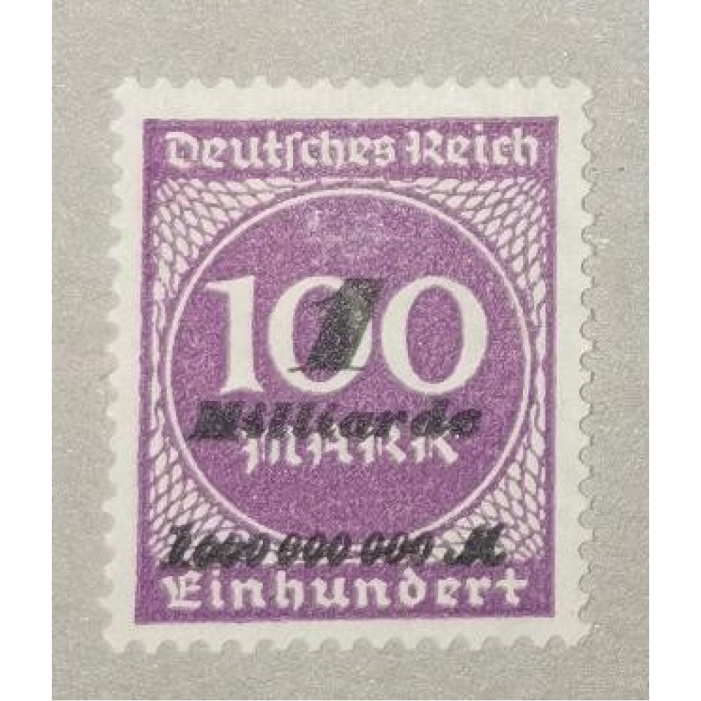 Selo Reich Alemão, 1/100Bi.Mk./Mk., Mi.331, MNH**