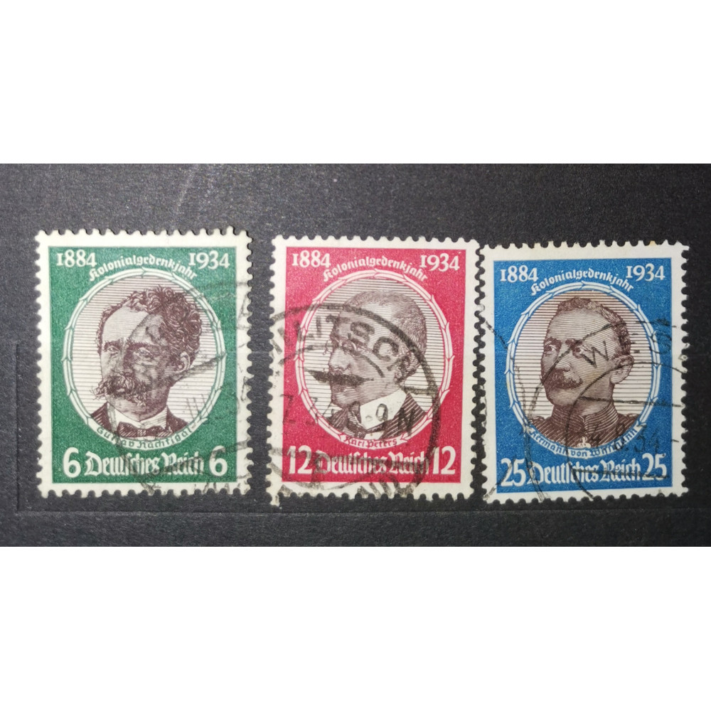 Série Reich Alemão, 6Pfg.-25Pfg., Mi.541-543, Usado/#