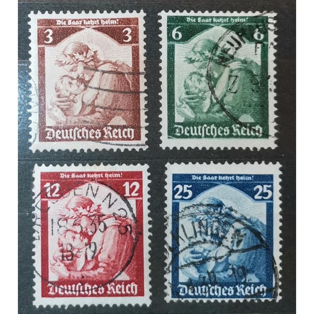 Série Německo, Reich, 3Pfg.-25Pfg., Mi.565-568-568#
