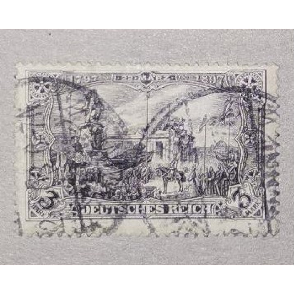 Sello Imperio Alemán (Deutsches Reich), 3Mk., Mi.80A, Usado/#