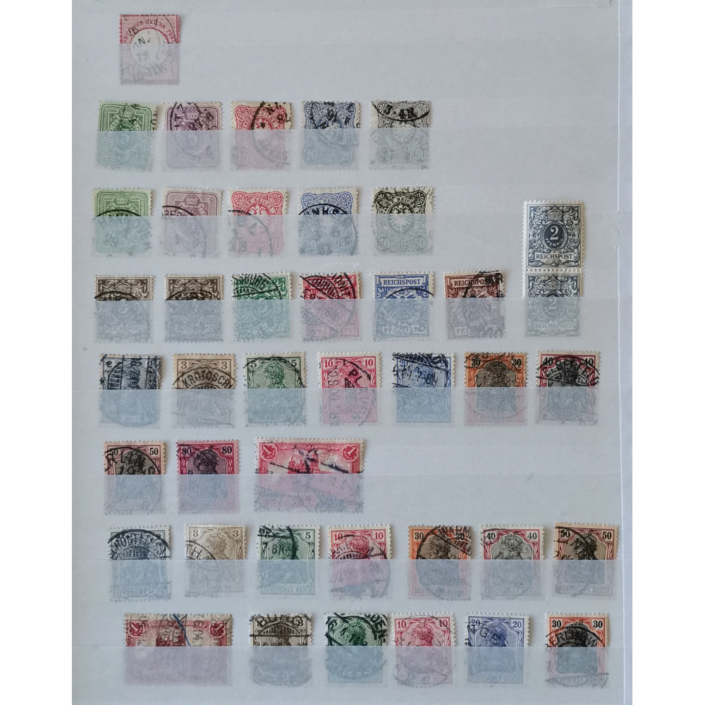 Sbírka známek, Německo Deutsche Reich 1