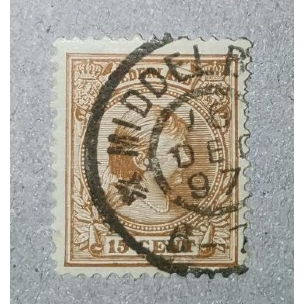 Stamp Netherland, 15 C, Mi.39a, Used/#