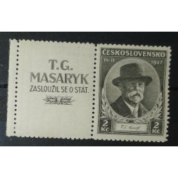 Briefmarke mit Ziefeldern Tschechoslowakie, 2 Kč, Pof.325, MNH**