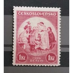Briefmarke Tschechoslowakie, 1 Kč + 50h, Pof.296, MNH**