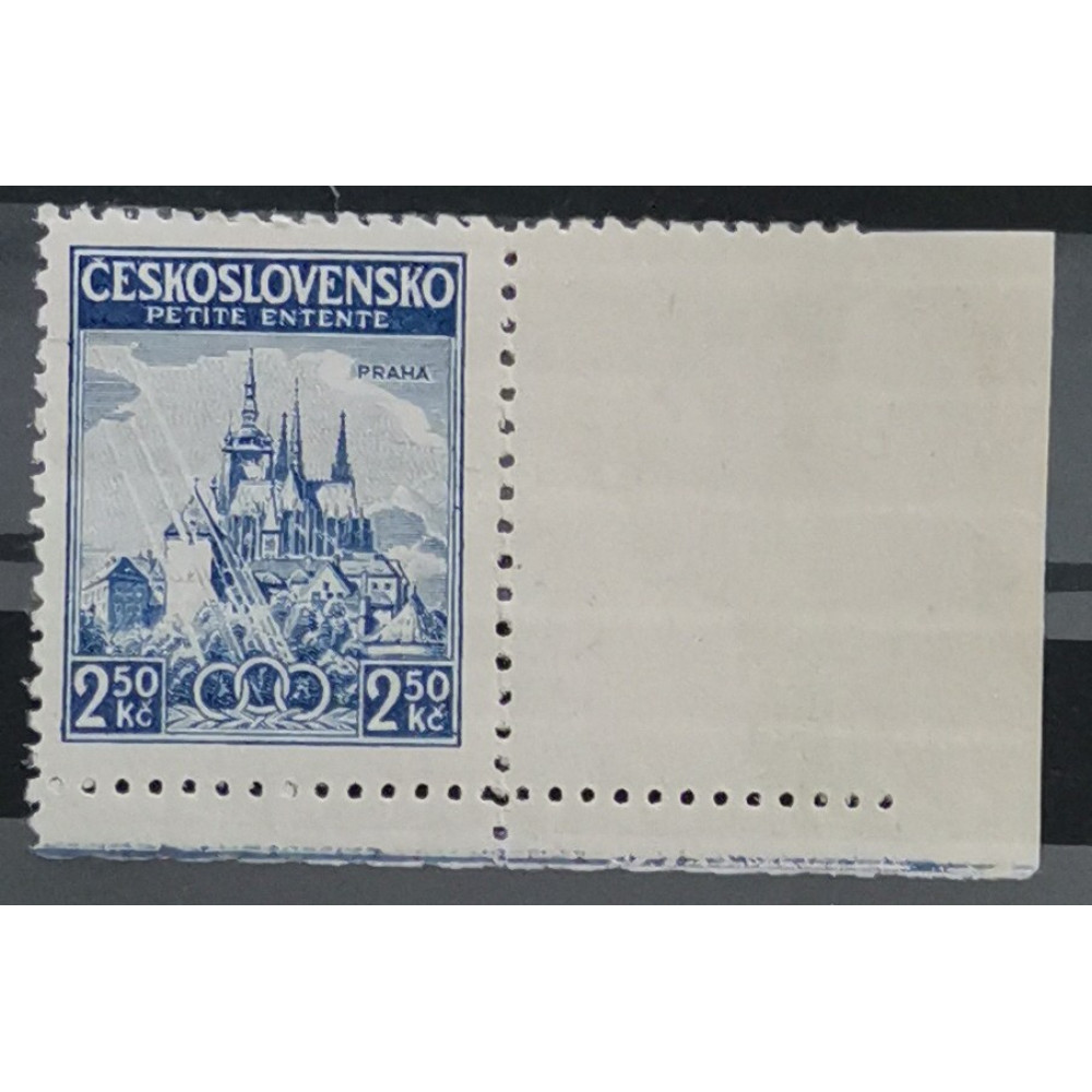Sello con viñetas Checoslovaquia, 2,50 Kč, Pof.321, MNH**