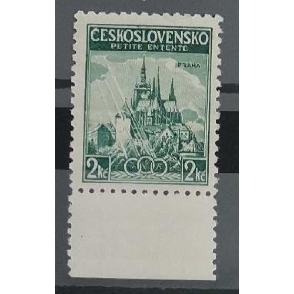 Briefmarke mit Ziefeldern Tschechoslowakie, 2 Kč, Pof.320, MNH**