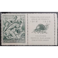 Briefmarke mit Ziefeldern Tschechoslowakie, 50h, Pof.337, MNH**