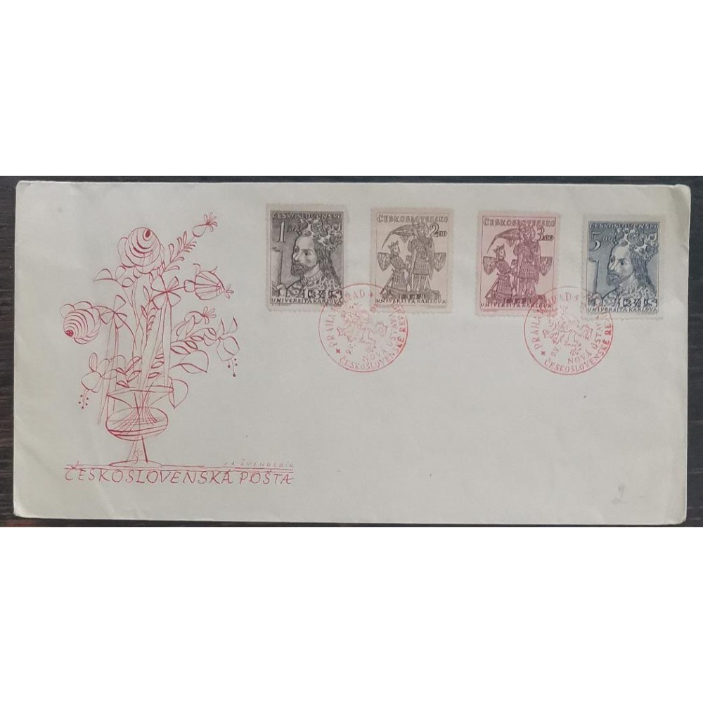 FDC Známky ČSR II, 1-5 K, Pof.470-473**