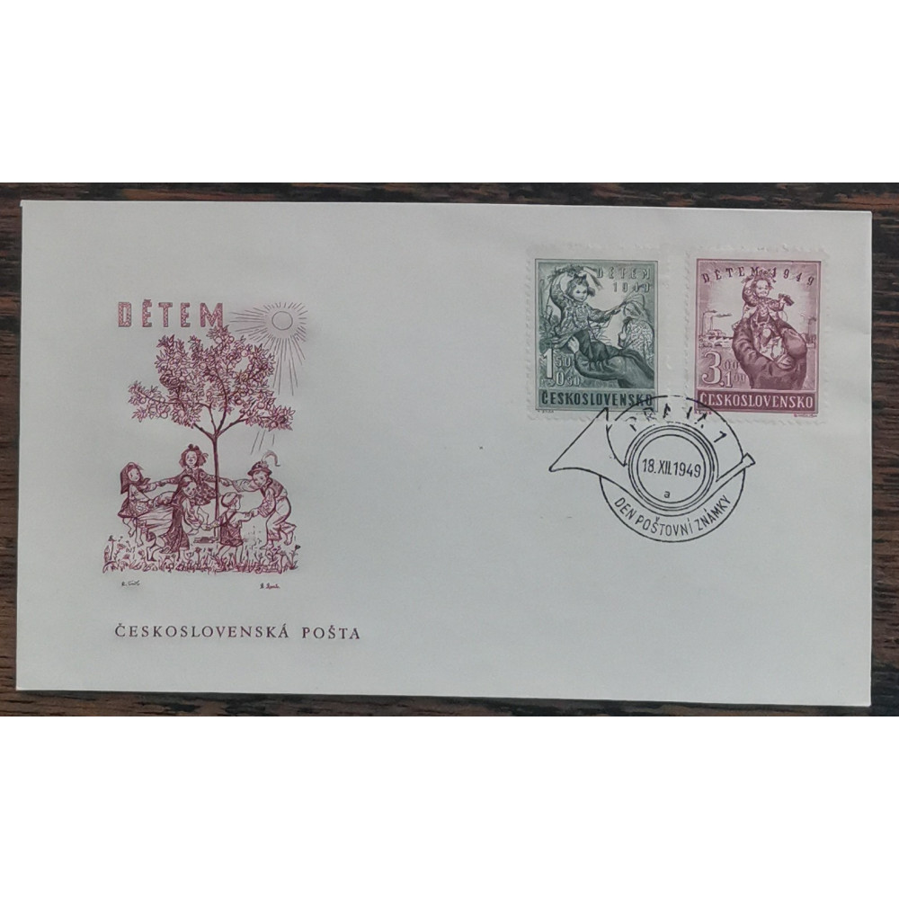FDC Tschechoslowakei 1945+, 1,50 / 3 Kčs, Pof.529-530, MNH**