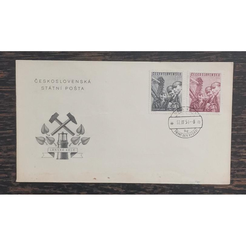 FDC Známky ČSR II, 1,50-3 Kčs, Pof.581-582**
