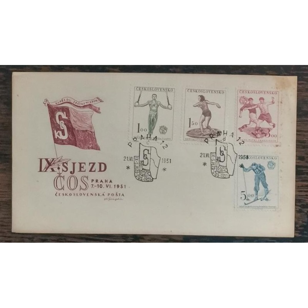FDC Známky ČSR II, 1-5 Kčs, Pof.599-602**