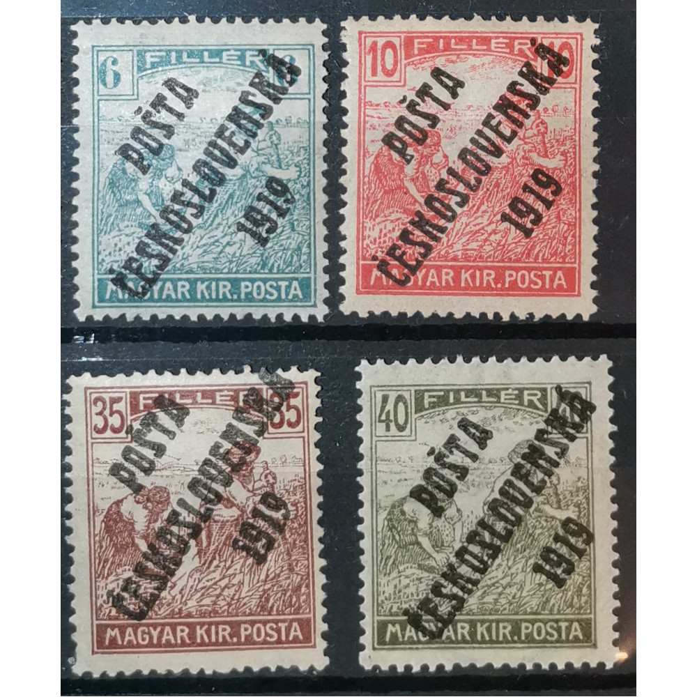 Briefmarke Tschechoslowakie PČ 1919, Pof.101-110, MH* 1