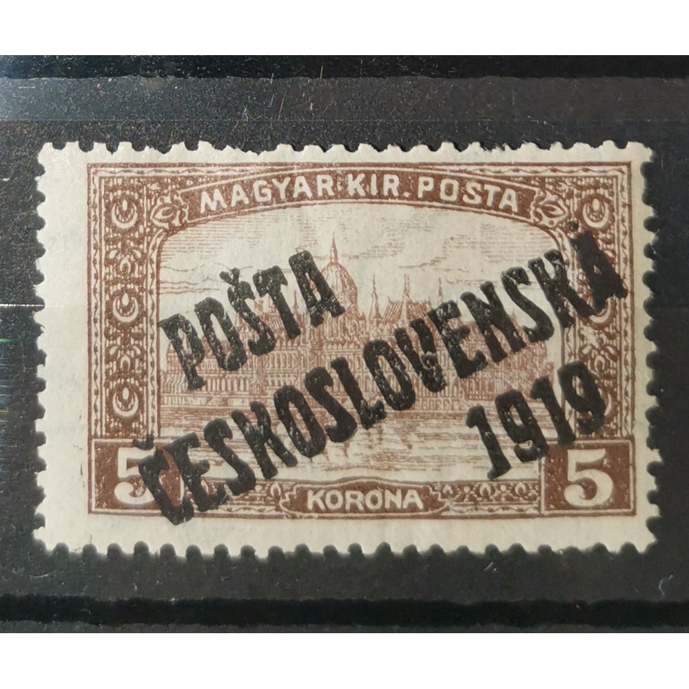 Briefmarke Tschechoslowakie PČ 1919, 5K, Pof.117, MH*