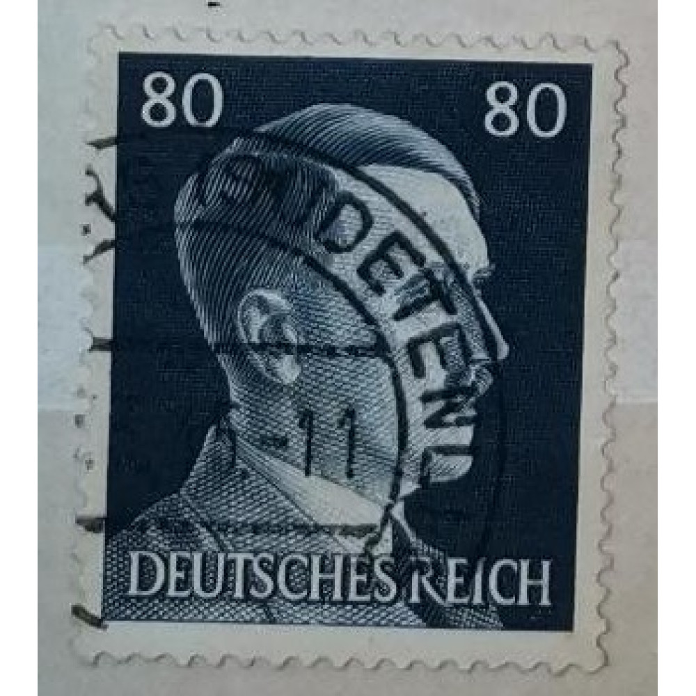 Selo Reich Alemão, 80Pfg., Mi.798, Usado/#