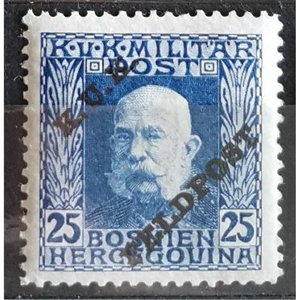 Briefmarke Feldpost, 25H, Mi.9, MH*