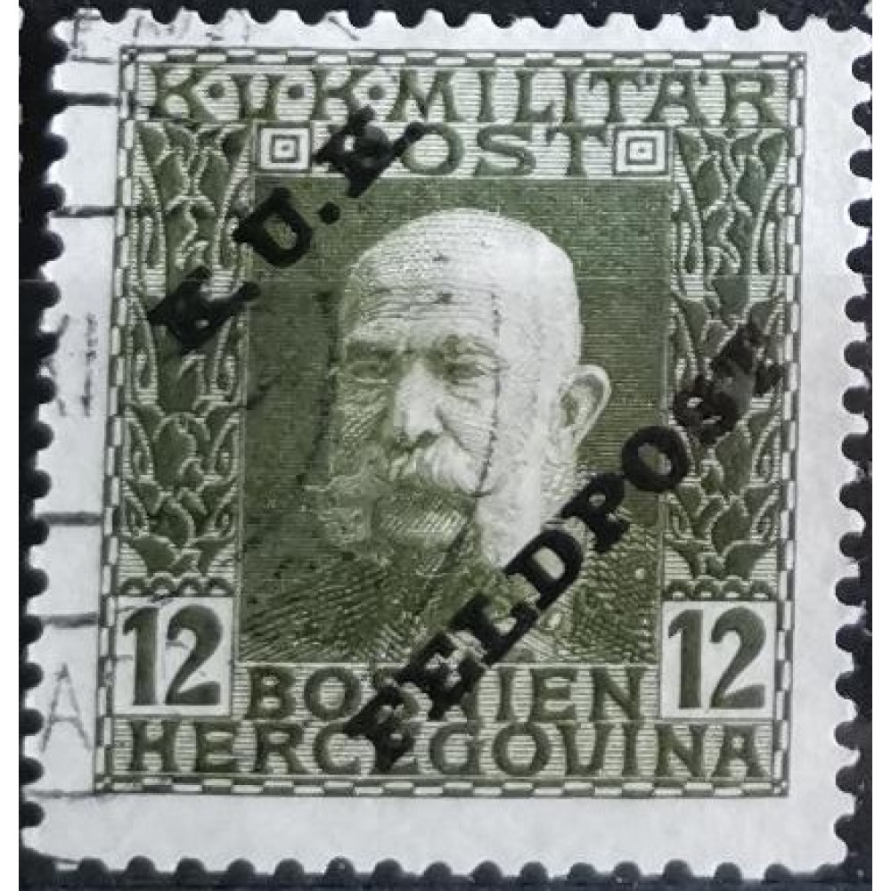Briefmarke Feldpost, 12H, Mi.7, Used/#