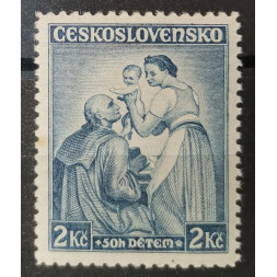 Briefmarke Tschechoslowakie, 2 Kč + 50h, Pof.297, MH*