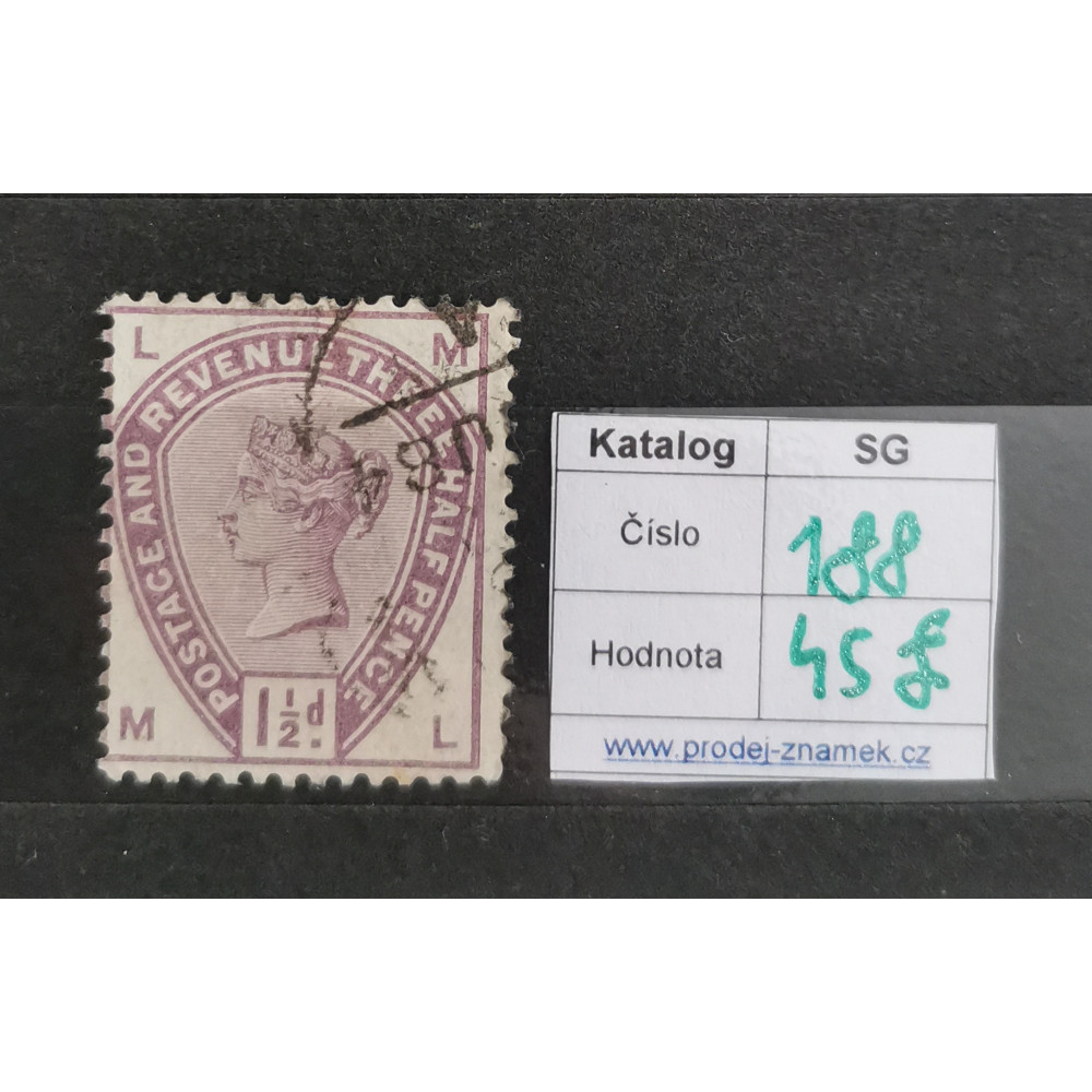 Selo Grã-Bretanha, 1½P, Sg.188, Usado/#
