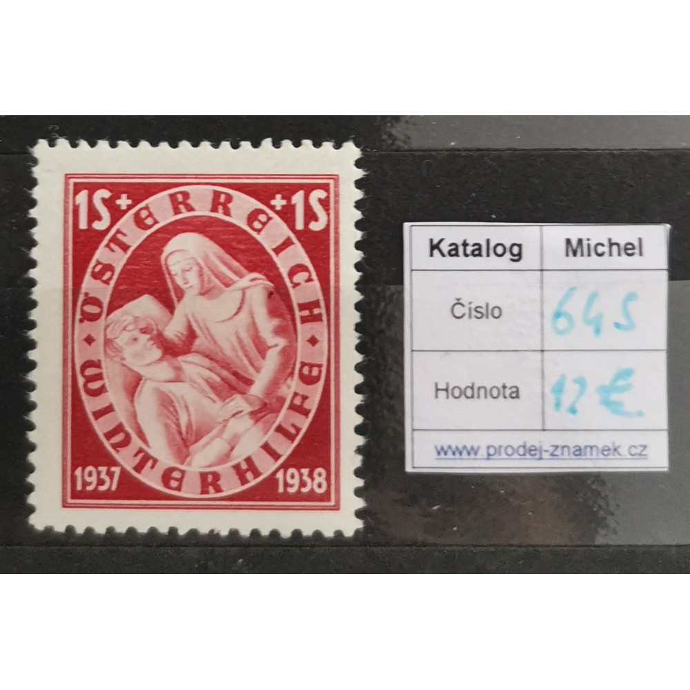 Sello Austria, 1+1 S, Mi.645, Usado/# 1