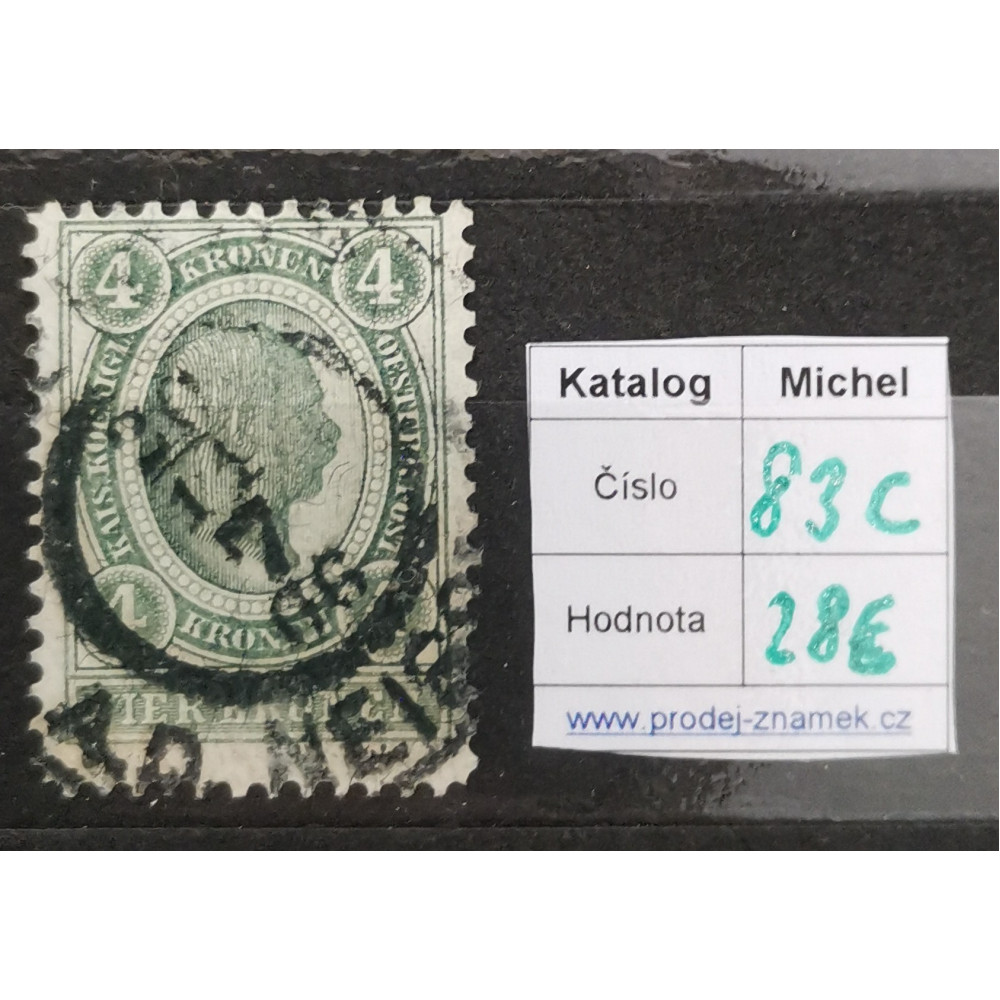 Známka Rakousko, 4Kr, Mi.83C# 1