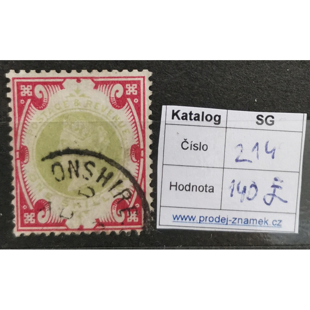 Známka Velká Británie, 1Sh, Sg.214# 2