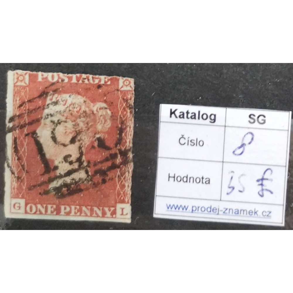 Známka Velká Británie, 1P, Sg.8# 1