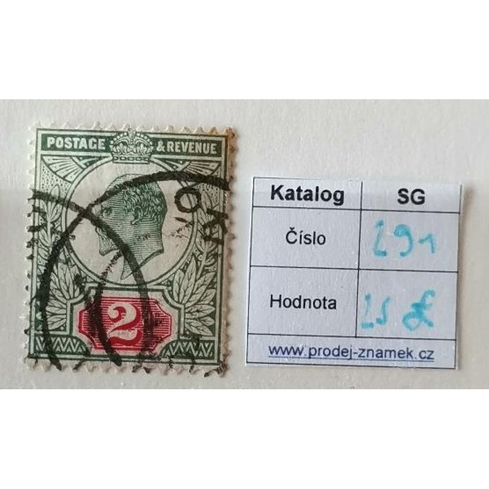 Známka Velká Británie, 2P, Sg.291#