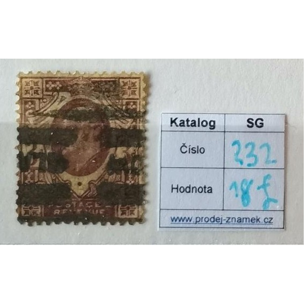 Selo Grã-Bretanha, 3P, Sg.232, Usado/#