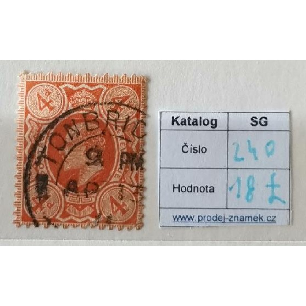 Známka Velká Británie, 4P, Sg.240#