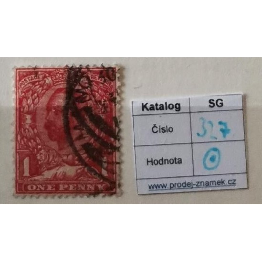 Sello Gran Bretaña, 1P, Sg.327, Usado/#
