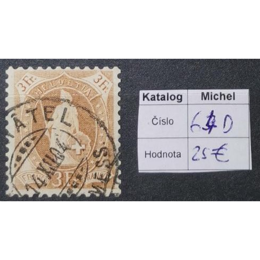 Sello, 3Fr, Mi.64, Usado/#