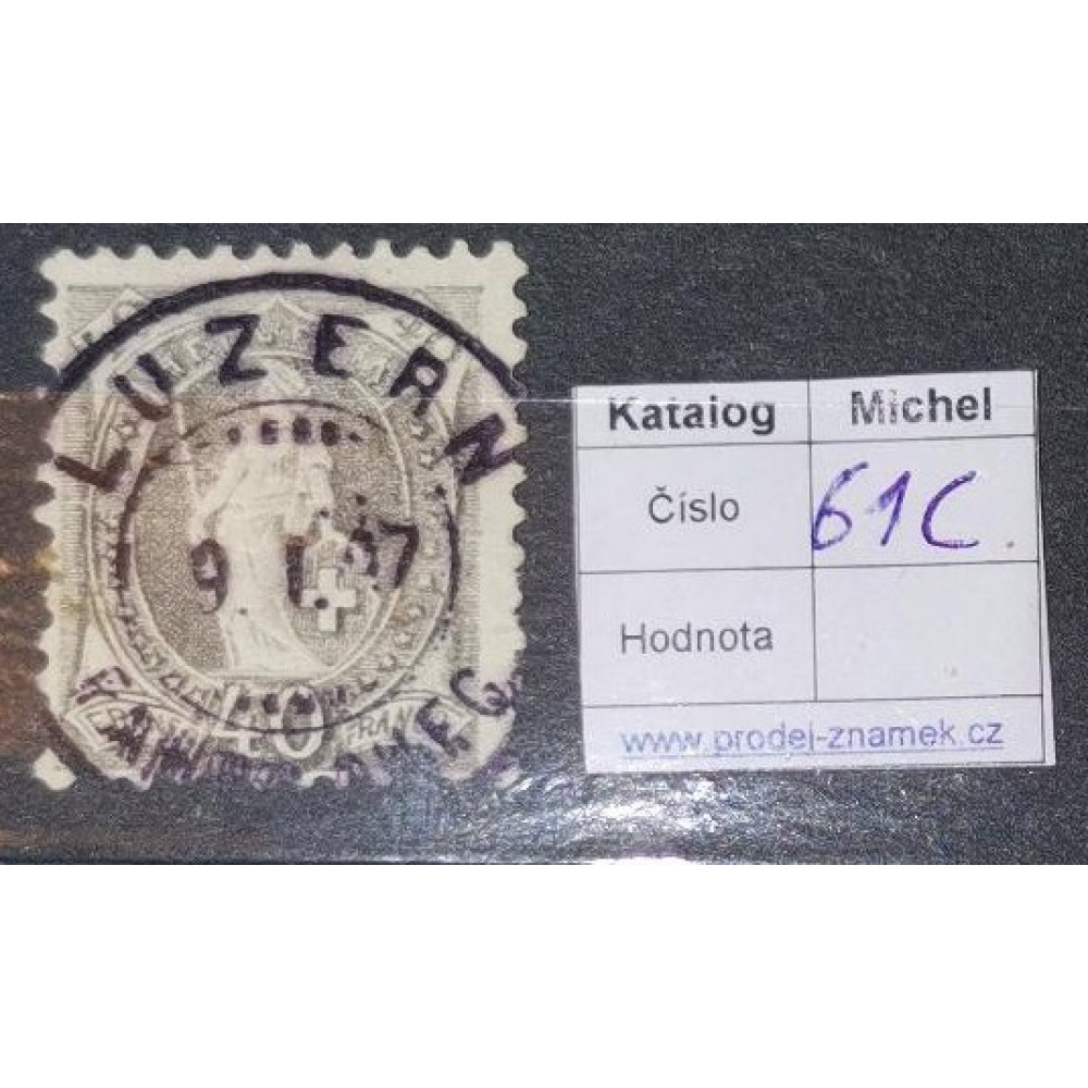 Briefmarke, 40(C), Mi.61, Used/#
