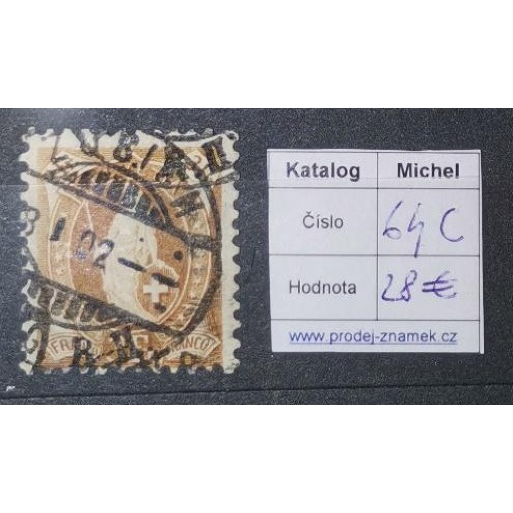 Známka, 3Fr, Mi.64C#