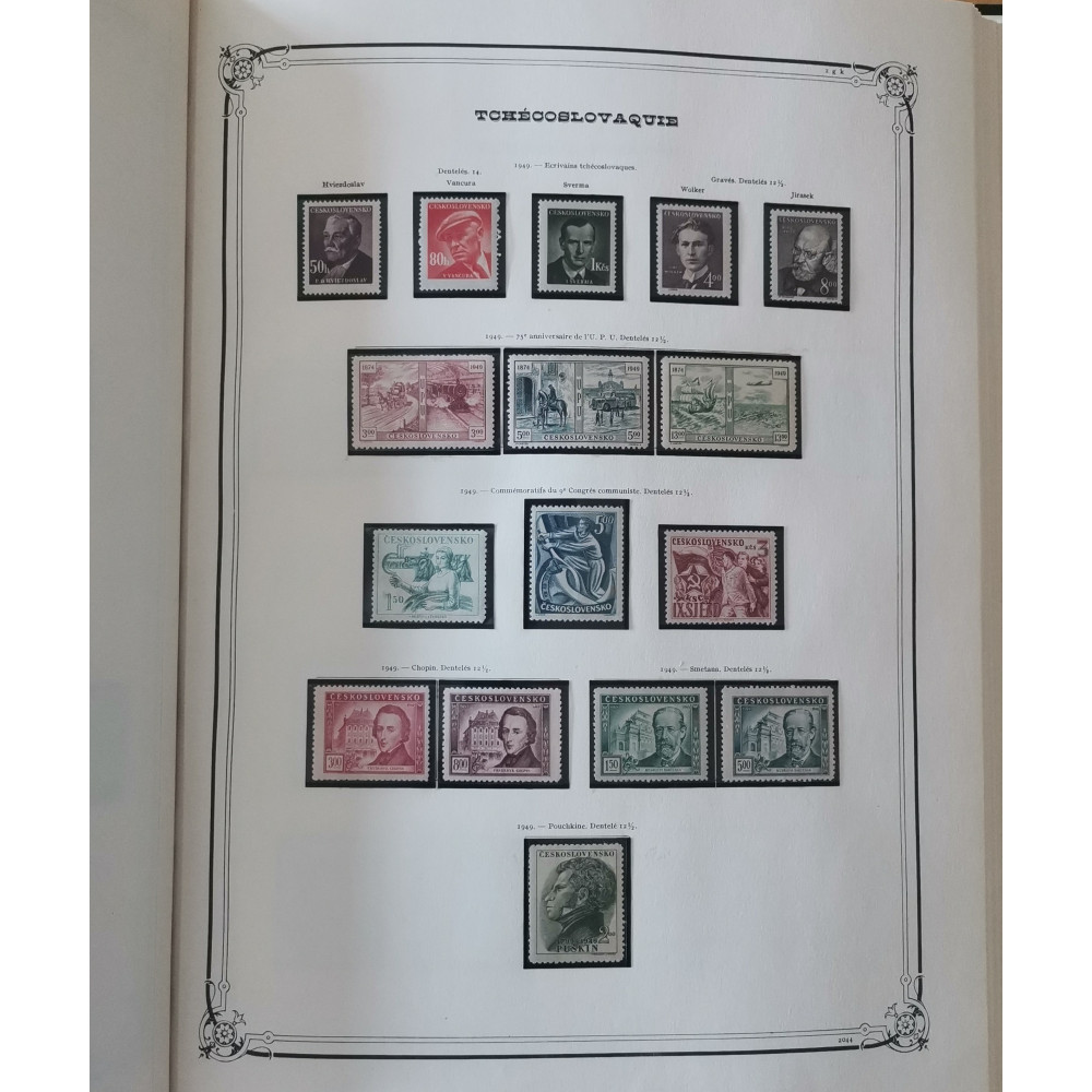 Briefmarke Sammlungen Czechoslowakei 17