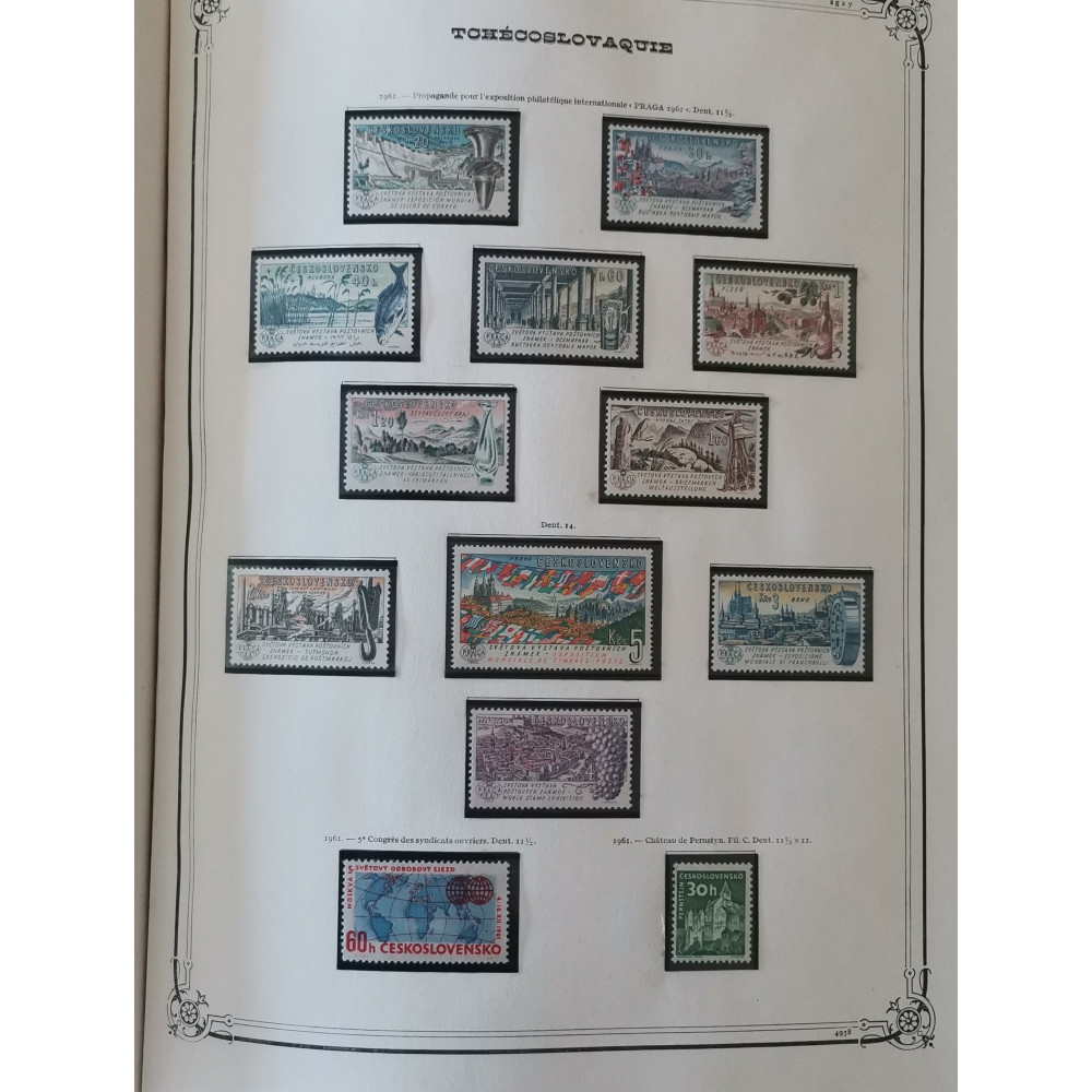 Briefmarke Sammlungen Czechoslowakei 18