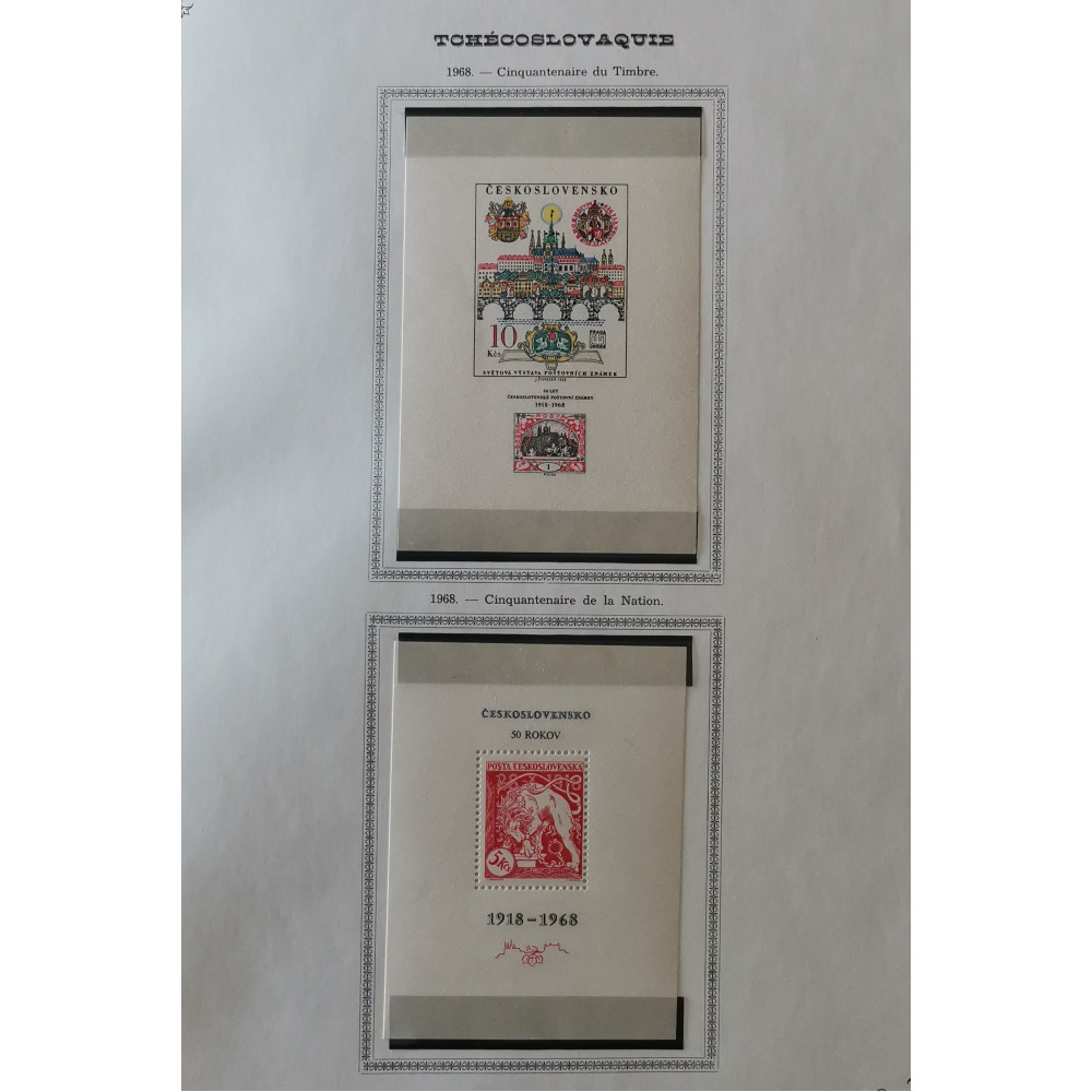 Briefmarke Sammlungen Czechoslowakei 19