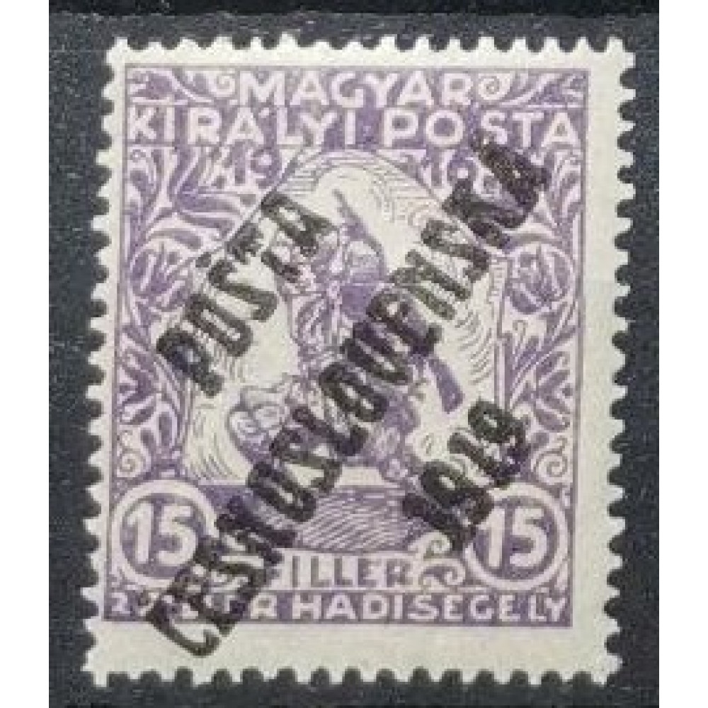 Briefmarke Tschechoslowakie PČ 1919, 15+2f, Pof.97, MH*