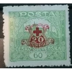 Stamp Czechoslovakia, 60+20h, Pof.171, MH*
