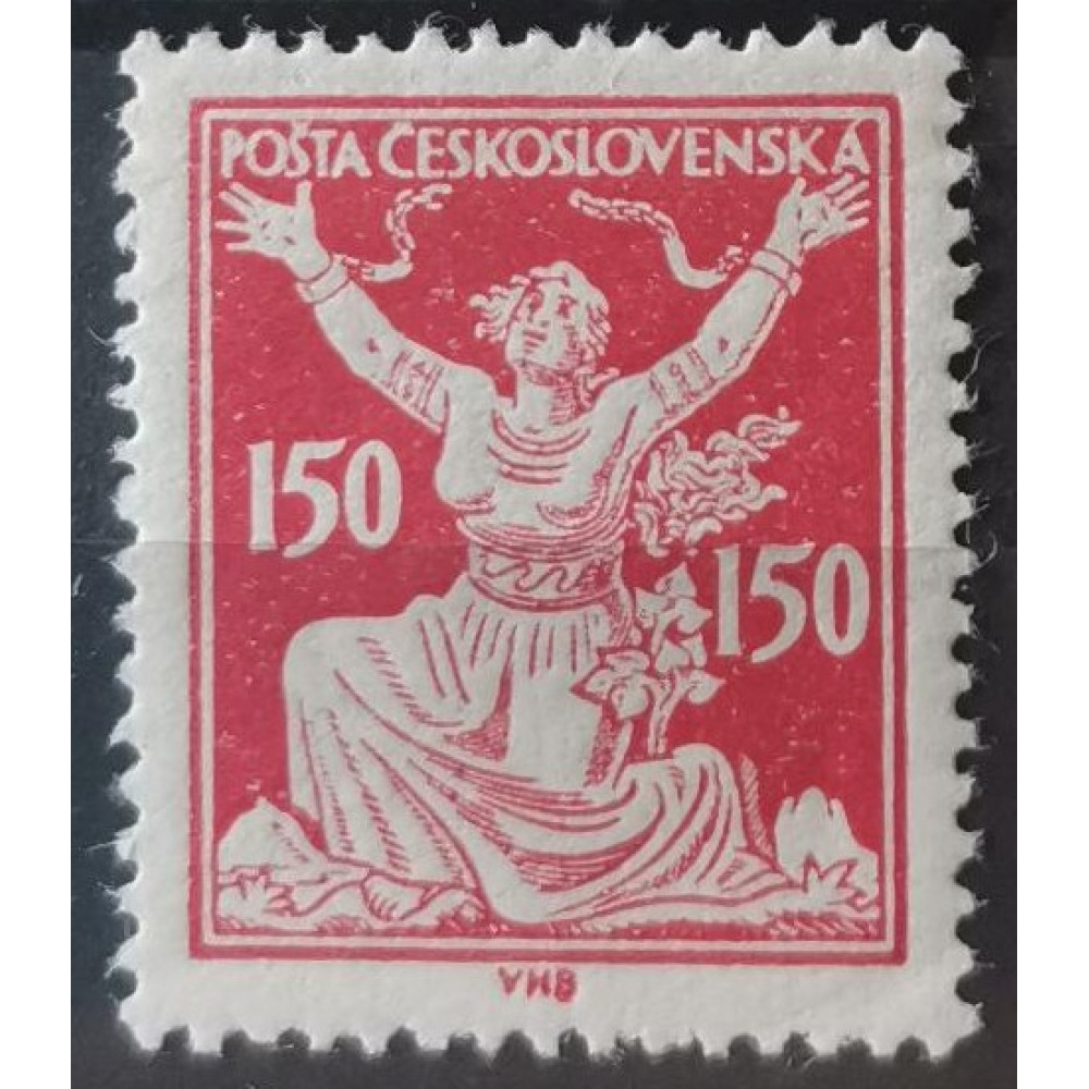 Známka ČSR, 150h, Pof.159*, typ I