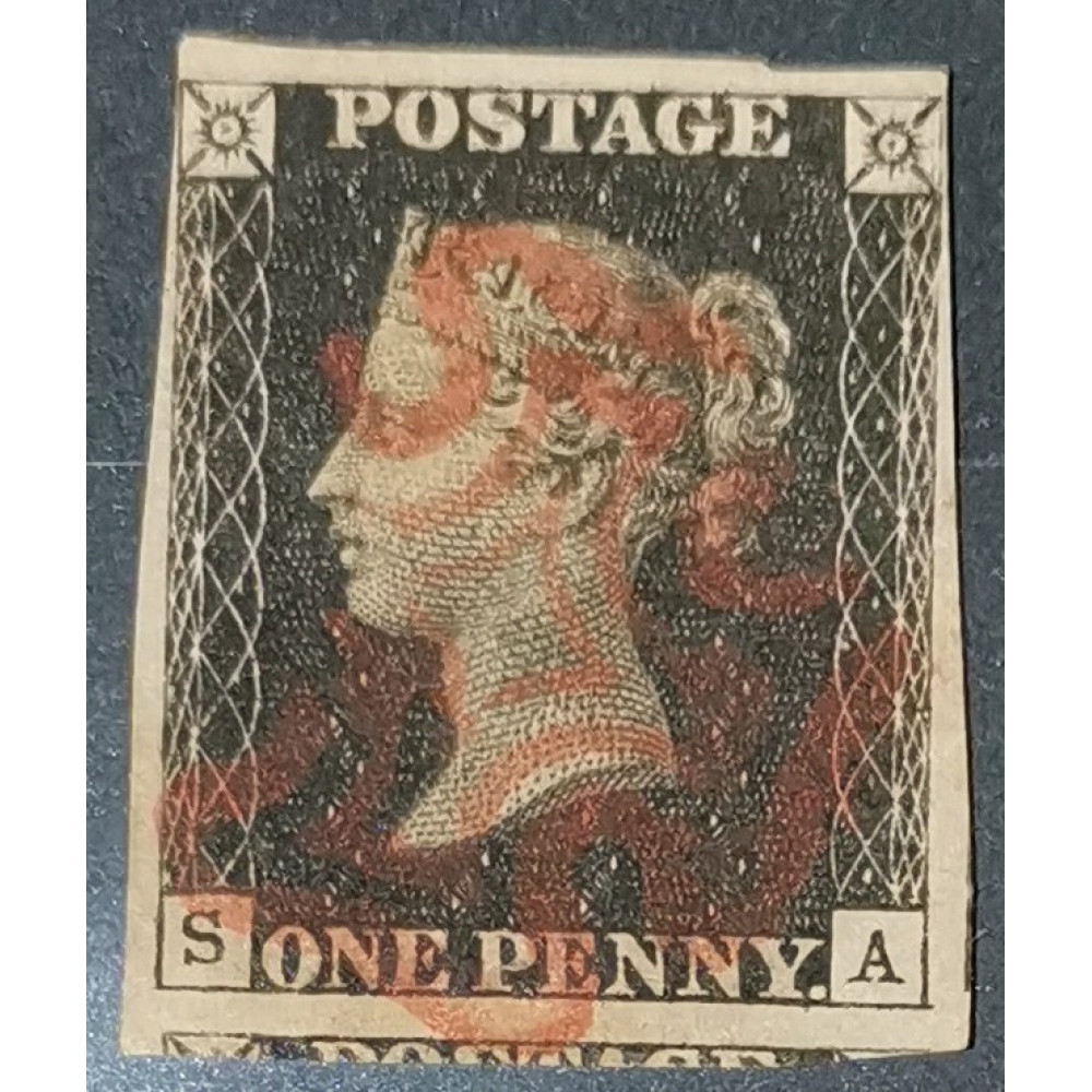 Briefmarke Großbritannien, 1P, Sg.2, Used/#
