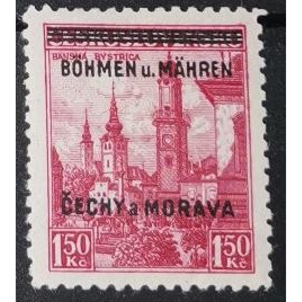 Selo Protetorado da Boêmia e Morávia, 1.50Kč, Pof.12, MH*