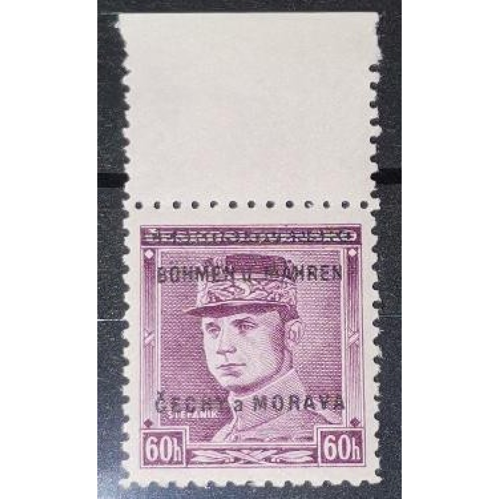 Sello Protectorado de Bohemia y Moravia, 60H, Pof.8, MH*