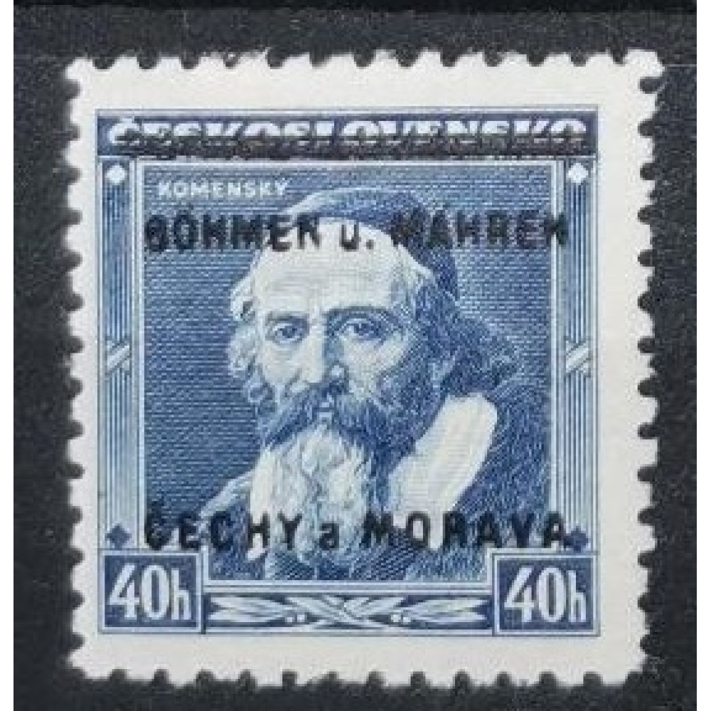 Selo Protetorado da Boêmia e Morávia, 40H, Pof.6, MNH**