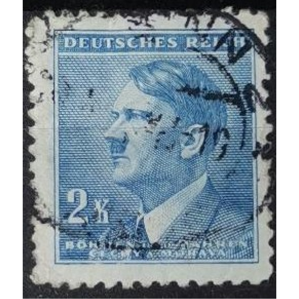 Sello Protectorado de Bohemia y Moravia, 2K, Pof.88, Usado/#