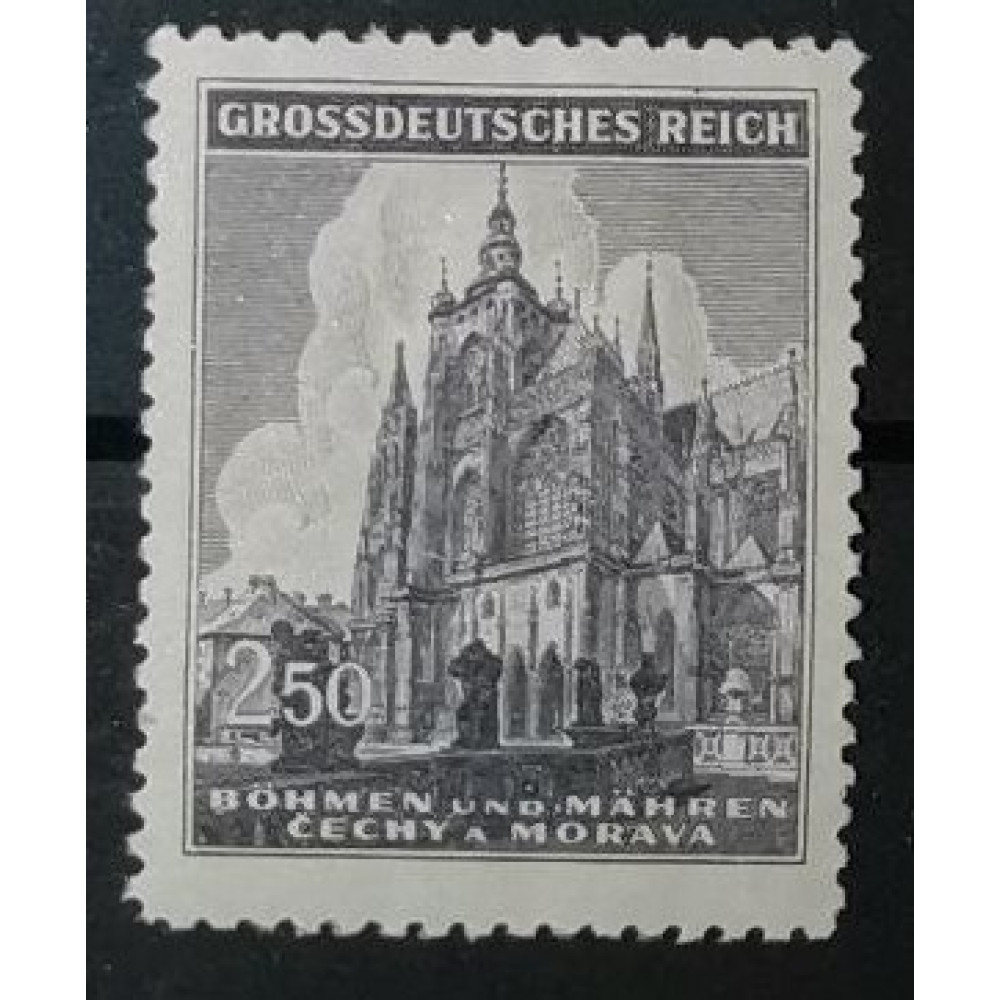 Sello Protectorado de Bohemia y Moravia, 250H, Pof.121, MH*