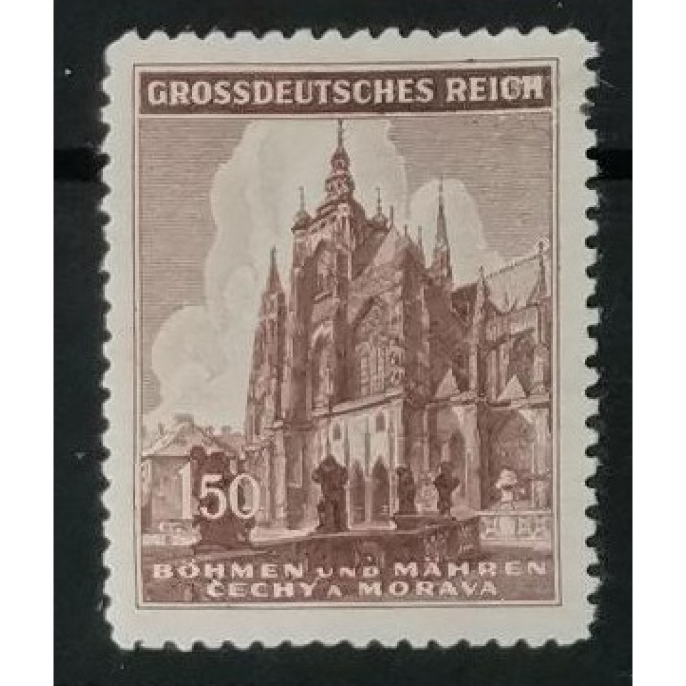 Sello Protectorado de Bohemia y Moravia, 150H, Pof.120, MH*