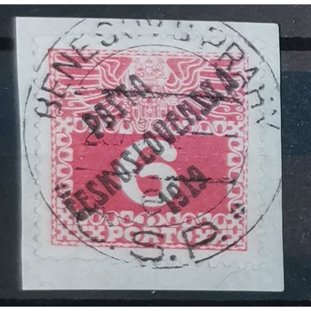 Sello Checoslovaquia PČ 1919, 6h, Pof.67, Usado/#